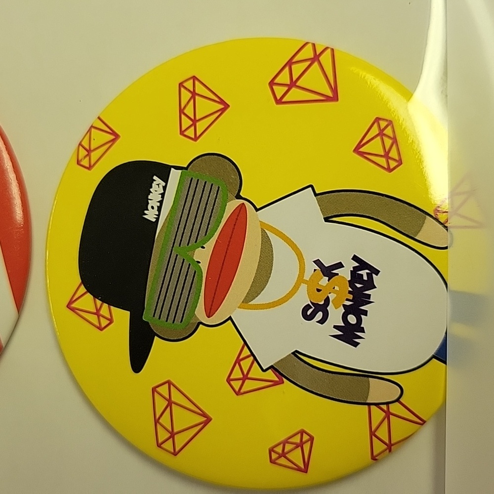 Sock Monkey Button Set 2012 - Picture 4 of 6